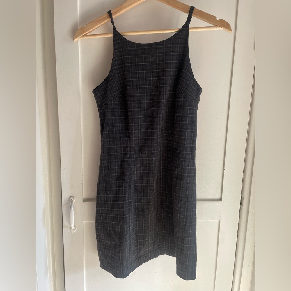 Vintage 90s Finally Plaid Mini tank dress Size XS/S - Picture 1 of 11